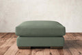 Guddu Medium Footstool - Brera Linen Jade