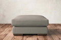 Guddu Medium Footstool - Recycled Cotton Flax