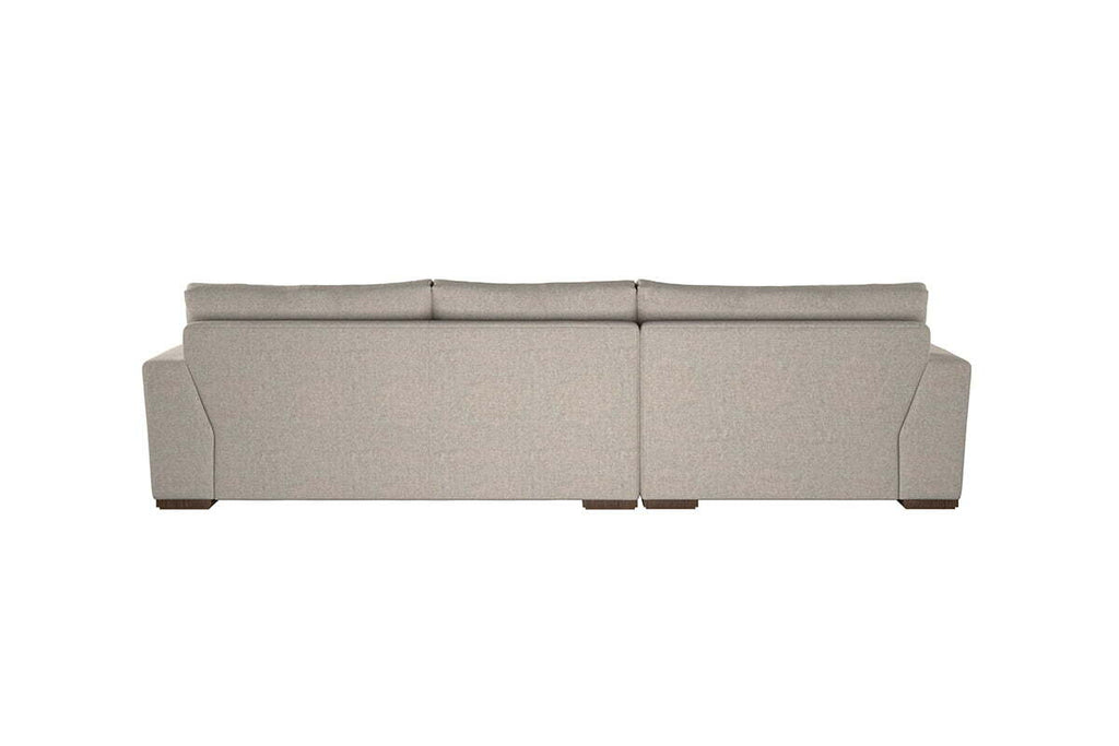 Guddu Medium Left Hand Chaise Sofa - Brera Linen Chestnut