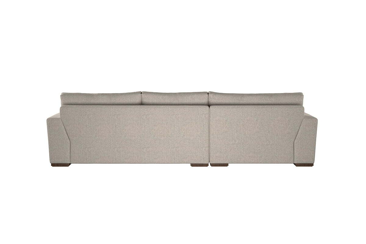 Guddu Medium Left Hand Chaise Sofa - Brera Linen Chestnut