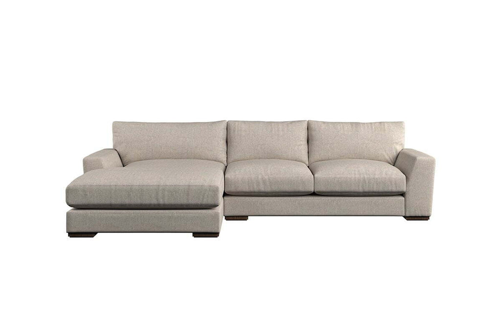 Guddu Medium Left Hand Chaise Sofa - Brera Linen Dusk