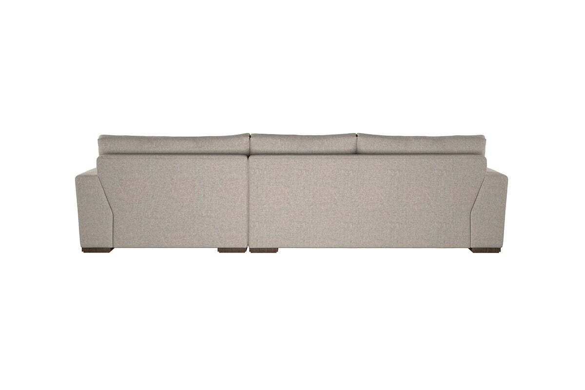Guddu Medium Right Hand Chaise Sofa - Brera Linen Chestnut