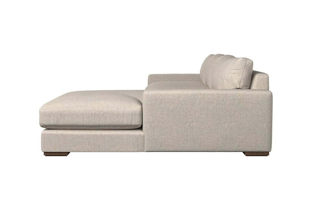 Guddu Medium Right Hand Chaise Sofa - Brera Linen Granite