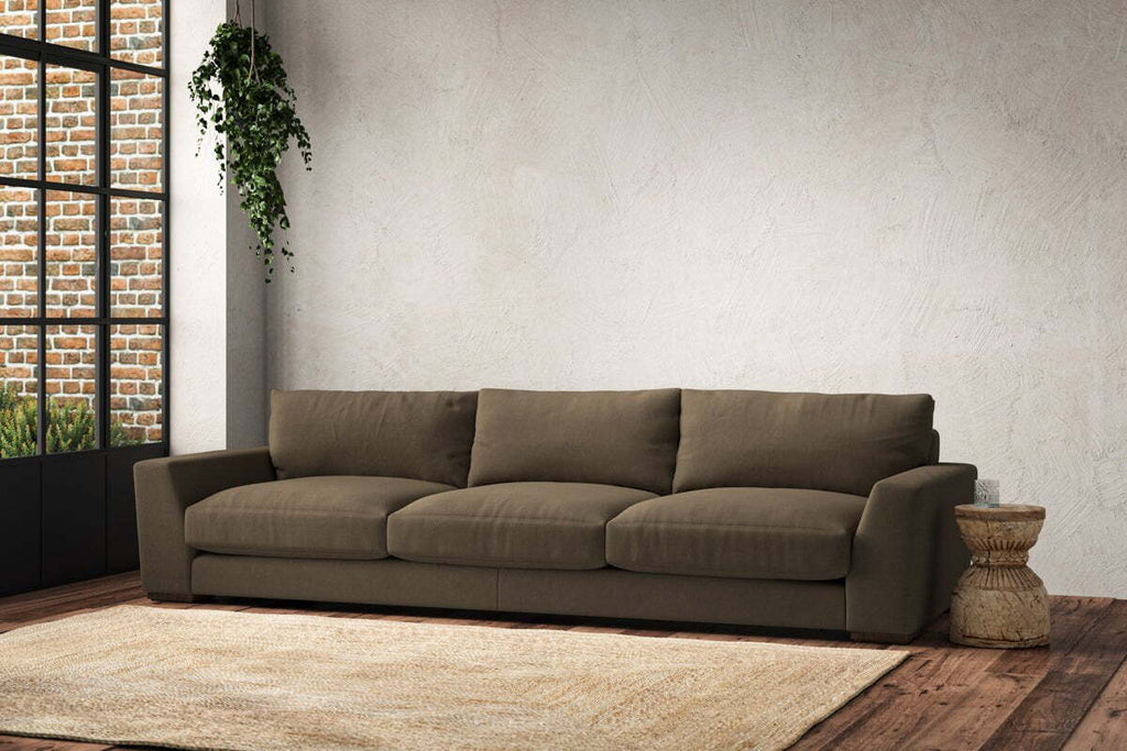 Guddu Super Grand Sofa - Brera Linen Chestnut
