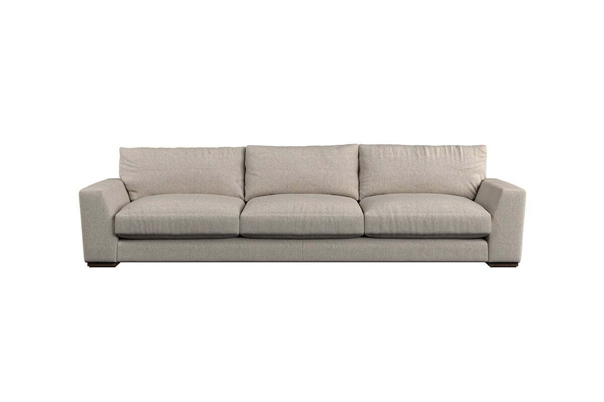 Guddu Super Grand Sofa - Brera Linen Granite