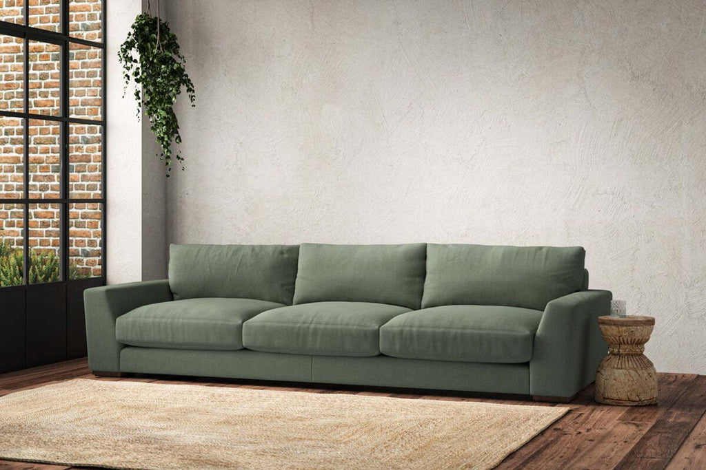 Guddu Super Grand Sofa - Brera Linen Jade