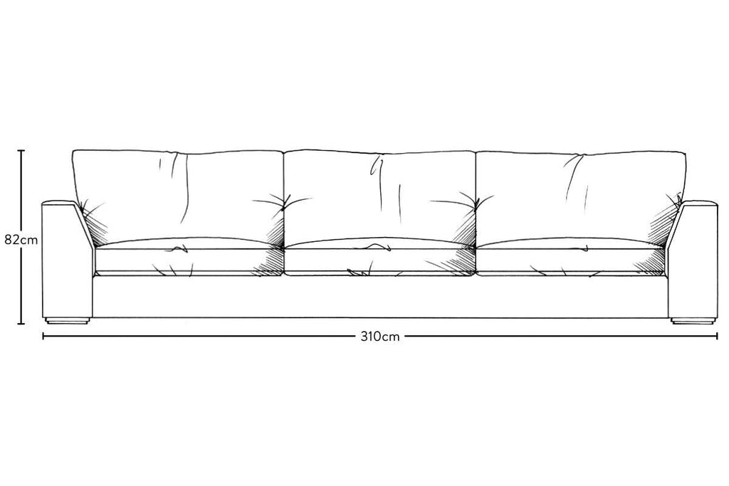 Guddu Super Grand Sofa - Recycled Cotton Natural