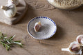 Indigo Drop Garlic Grater - Cream & Indigo