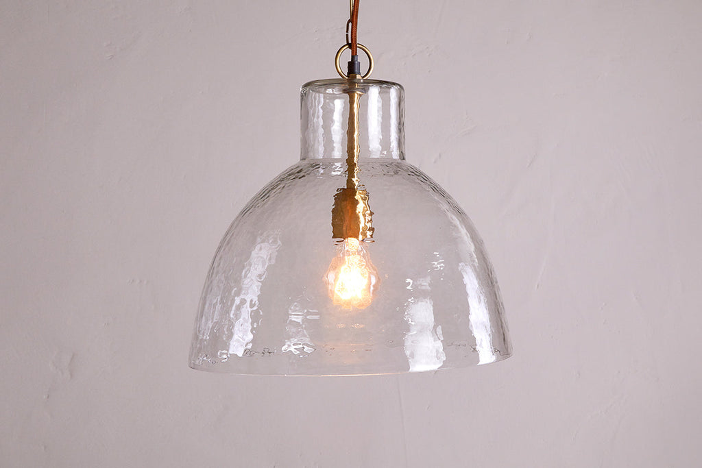 Inayah Recycled Glass Pendant - Clear