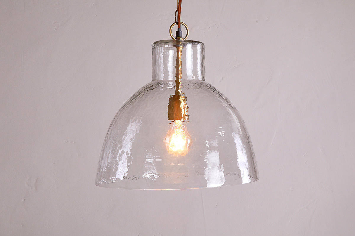 Inayah Recycled Glass Pendant - Clear