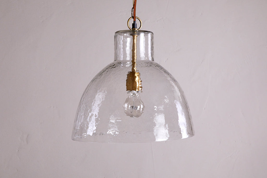 Inayah Recycled Glass Pendant - Clear