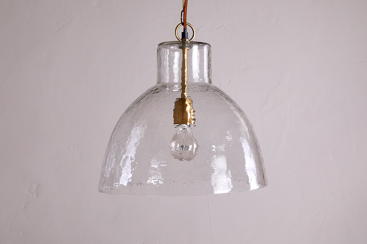 Inayah Recycled Glass Pendant - Clear