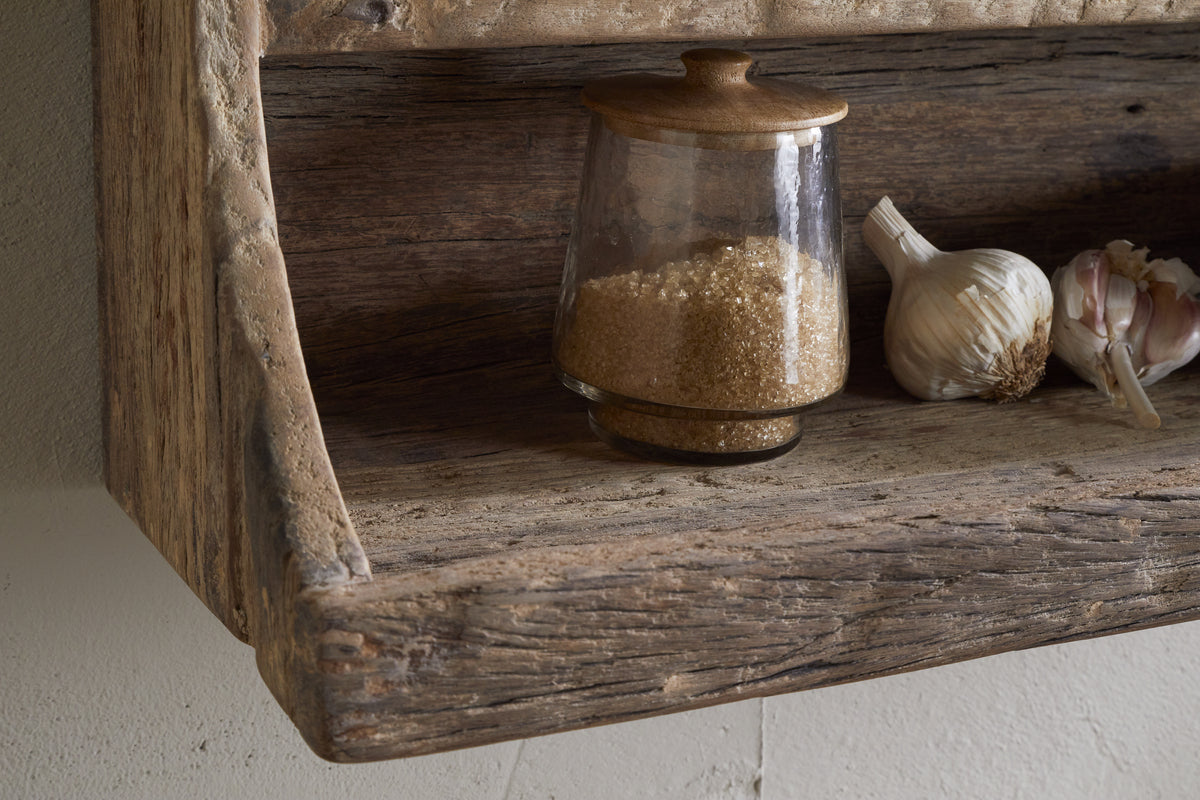 Ibo Reclaimed Wood Storage Shelf - Natural
