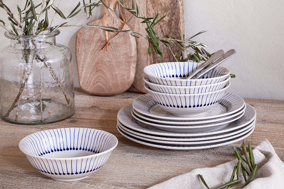 Iba Dinner Plate - Indigo