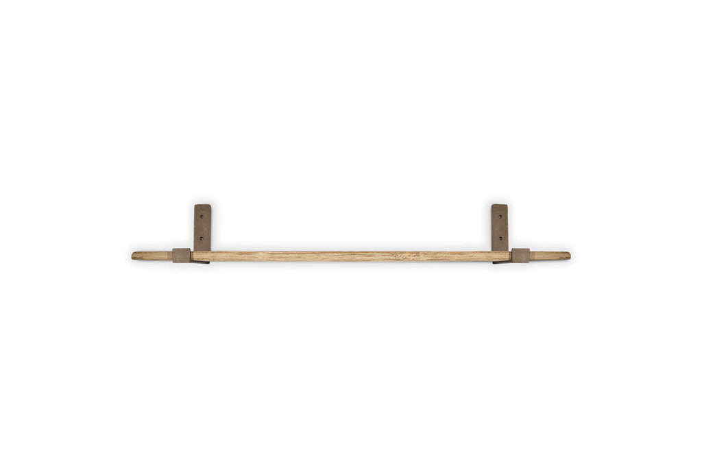 Ibo Reclaimed Wood & Iron Shelf - Natural