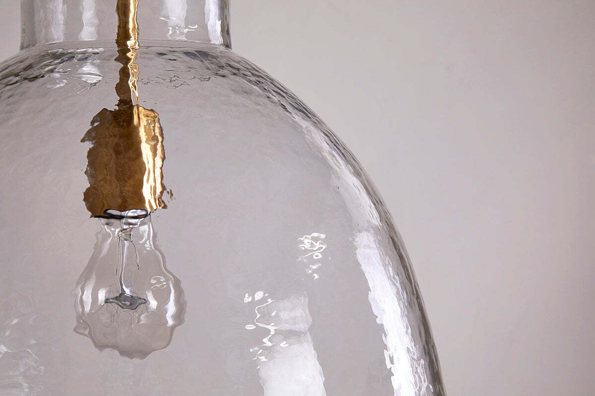 Inayah Recycled Glass Pendant - Clear