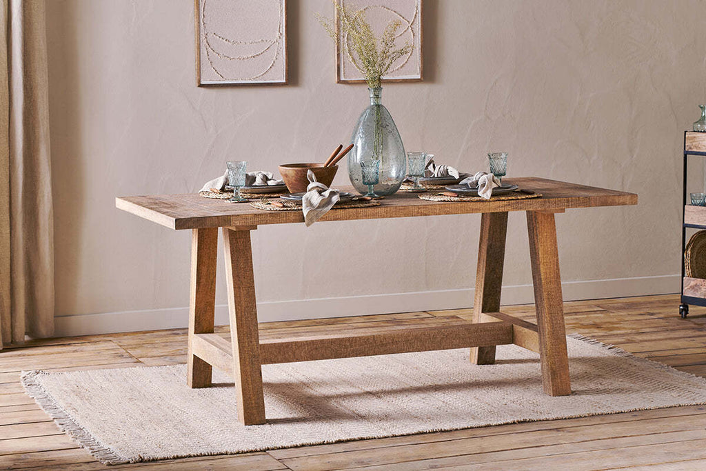 Indali Mango Wood Dining Table - Natural