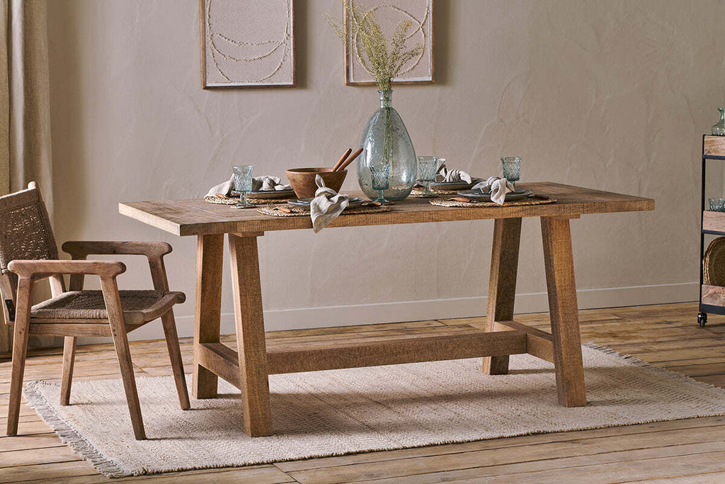 Indali Mango Wood Dining Table - Natural