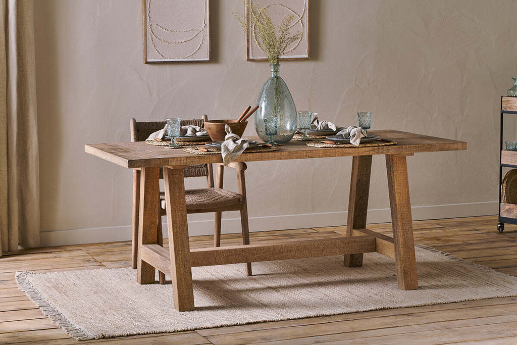 Indali Mango Wood Dining Table - Natural