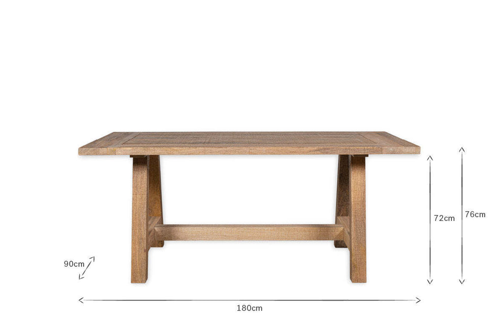 Indali Mango Wood Dining Table - Natural
