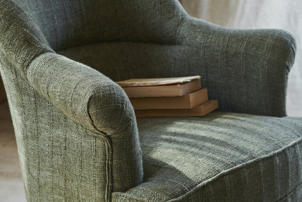 Kiana Cotton Armchair - Moss