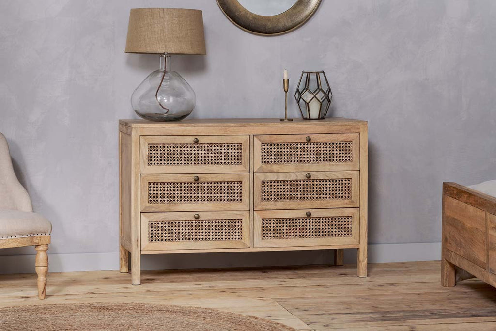 Kanz Mango Wood Chest Of Drawers - Natural