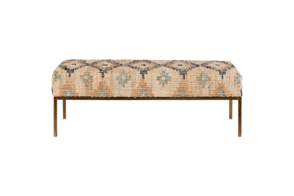 Kesu Kilim & Iron Bench