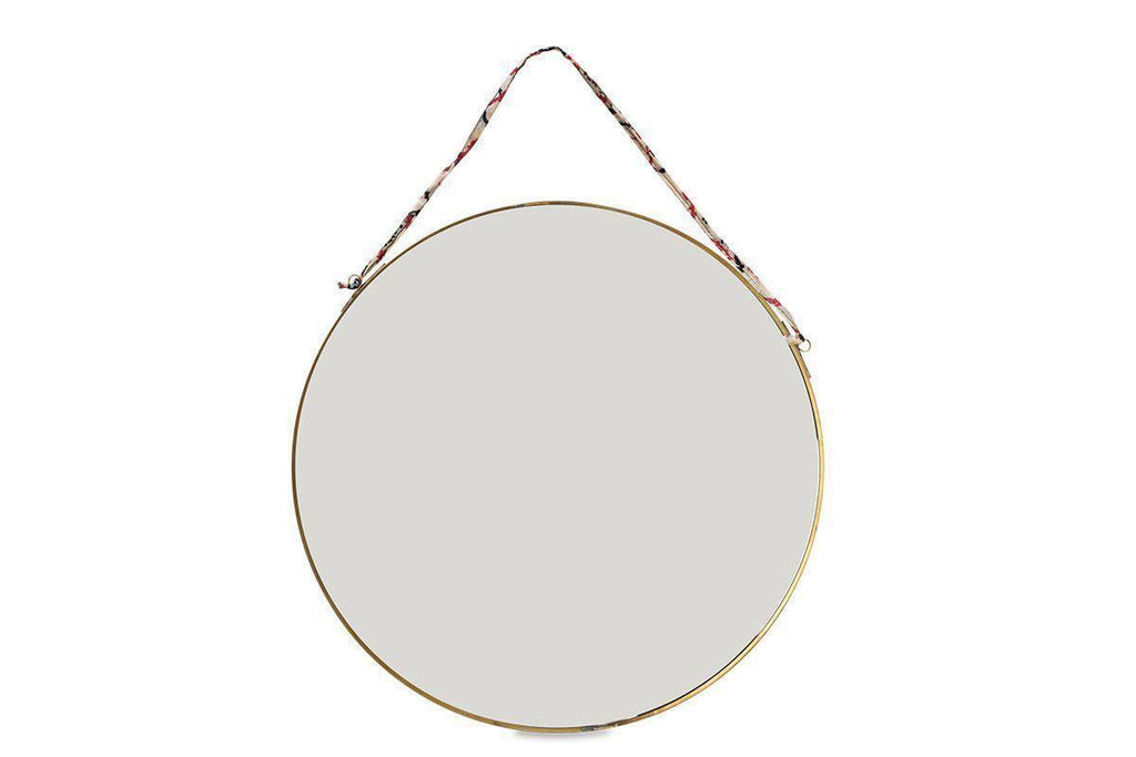 Kiko Round Mirror - Brass