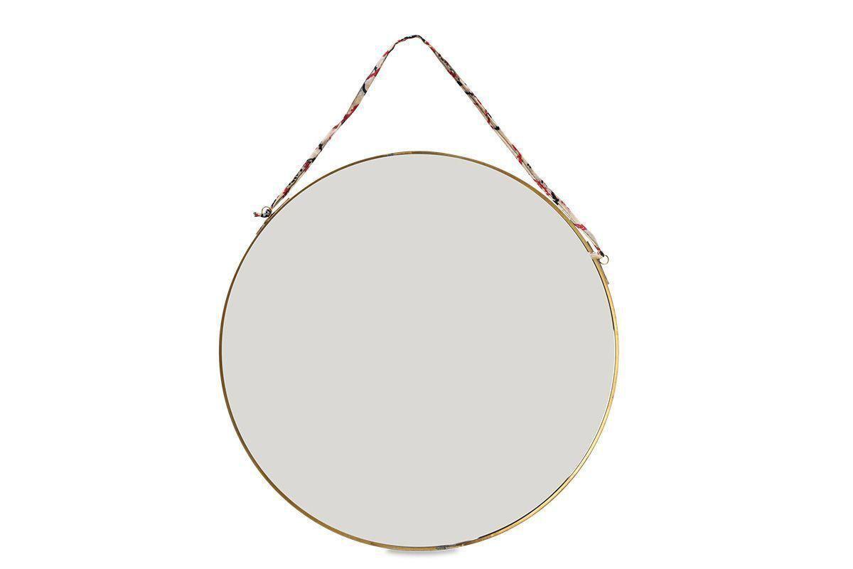 Kiko Round Mirror - Brass