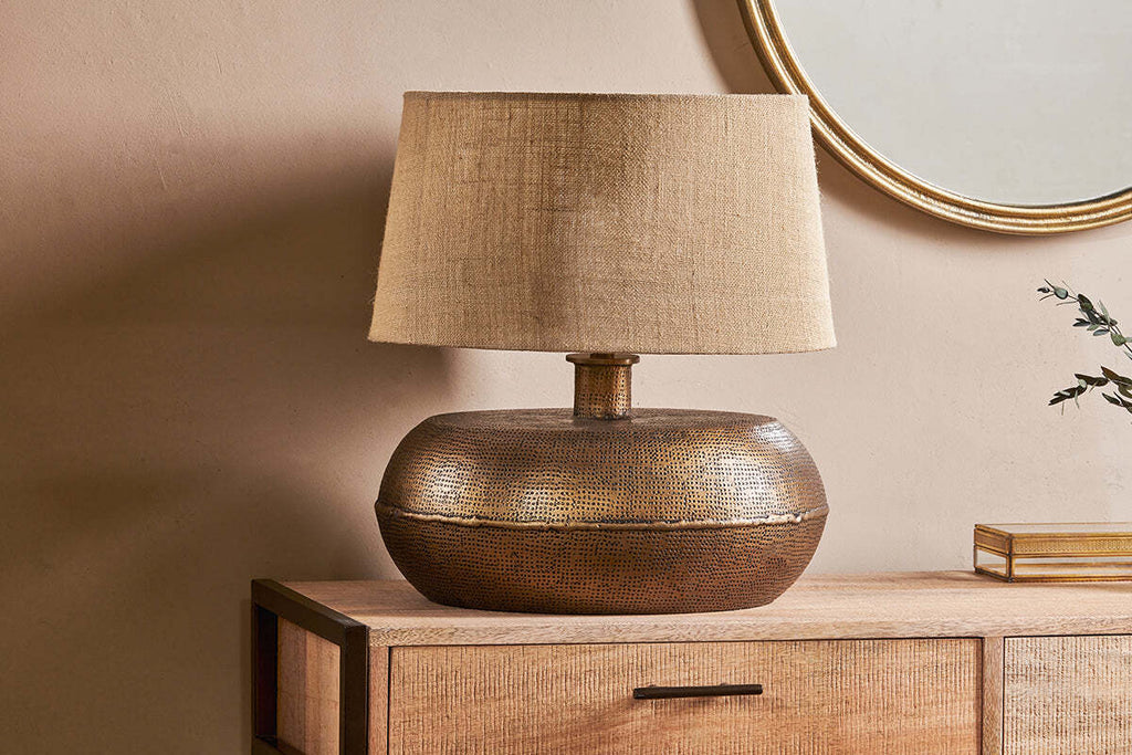 Lumbu Lamp Base - Antique Brass - Large