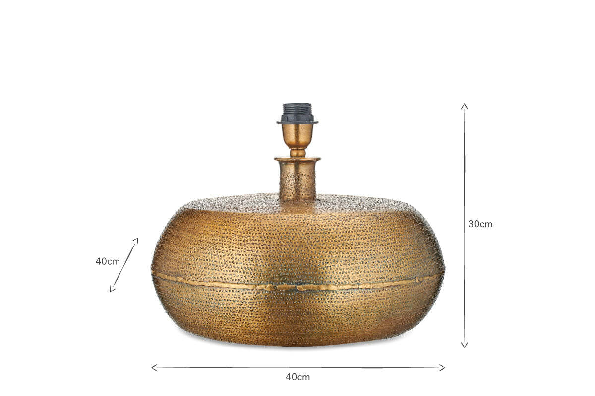 Lumbu Lamp Base - Antique Brass - Large
