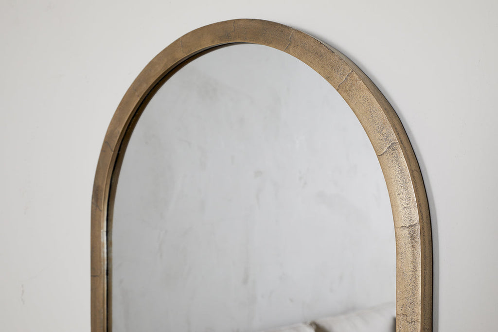 Murwara Wall Mirror - Antique Brass