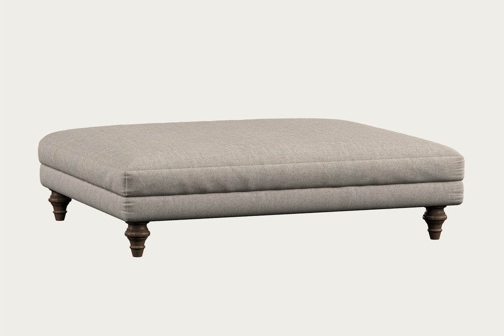 Marri Grand Footstool - Brera Linen Natural