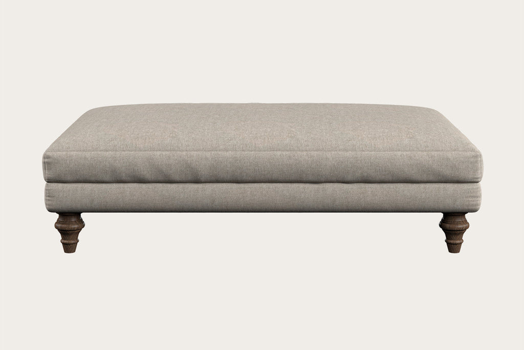 Marri Large Footstool - Brera Linen Natural