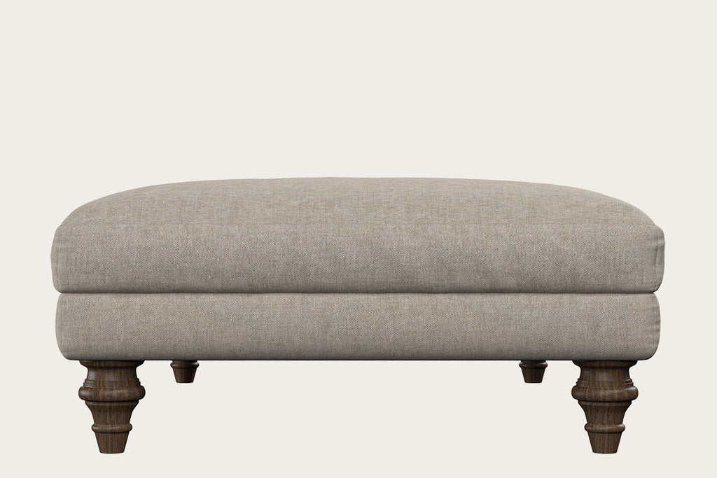 Marri Large Footstool - Brera Linen Natural