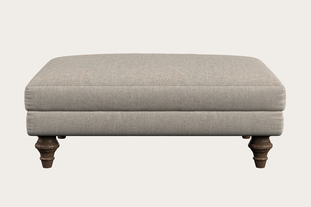 Marri Medium Footstool - Brera Linen Natural