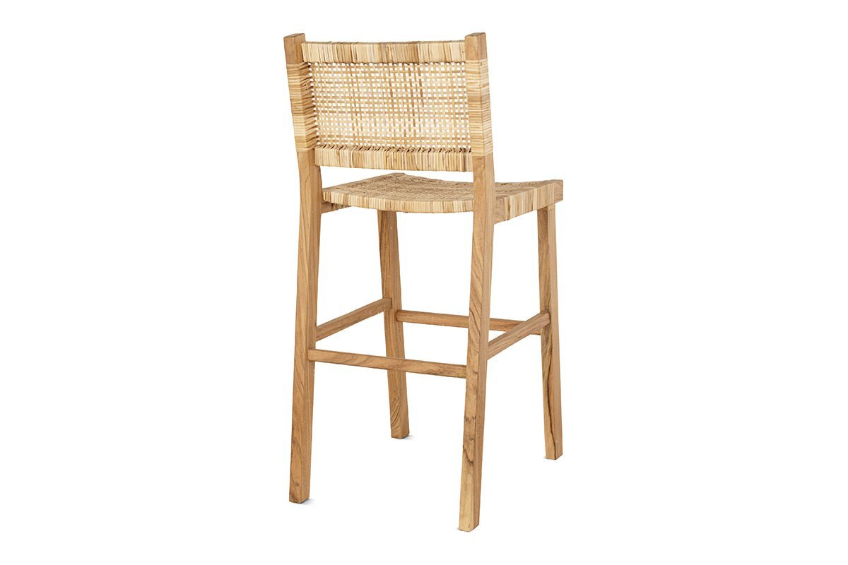 Madrisana Acacia & Rattan Bar Stool
