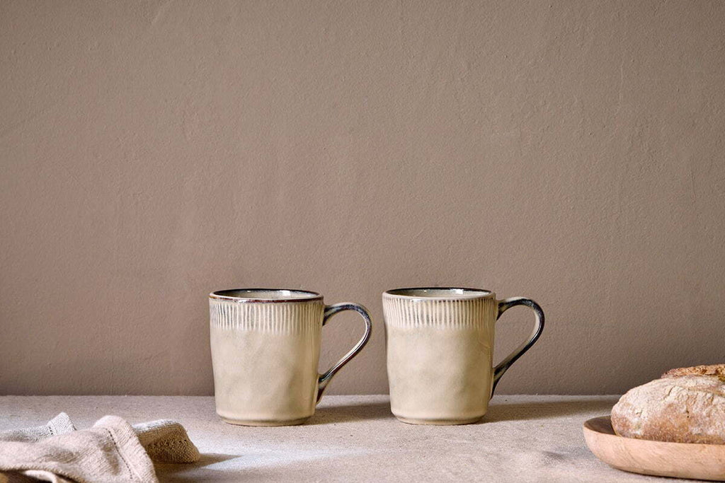 Malia Mug - Cream - (Set of 2)