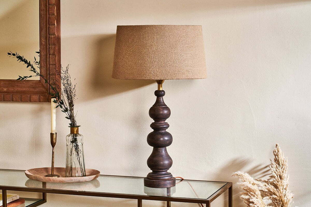 Manua Wood Table Lamp Base - Large