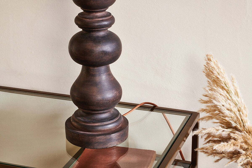 Manua Wood Table Lamp Base - Large