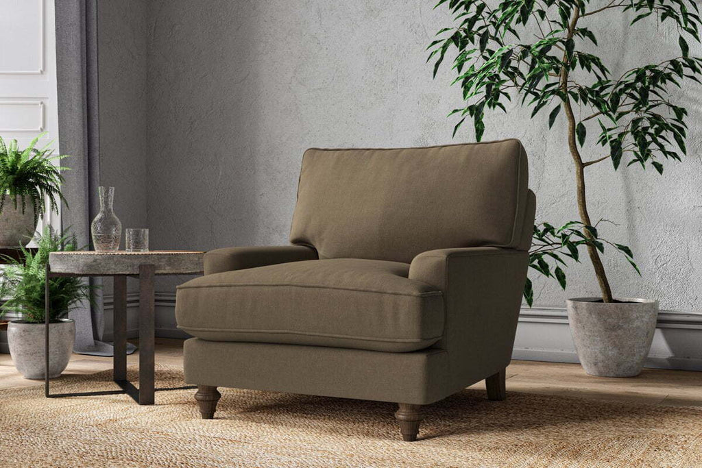 Marri Armchair - Brera Linen Chestnut