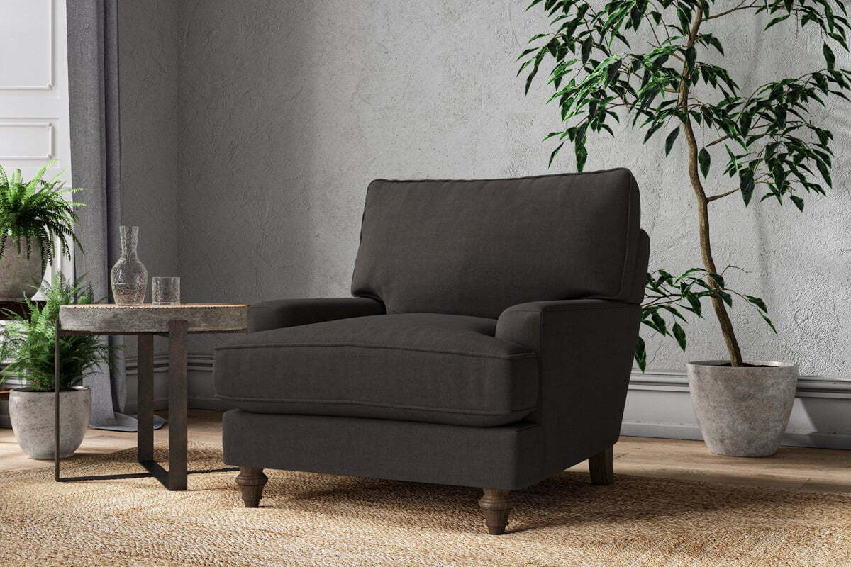 Marri Armchair - Brera Linen Espresso