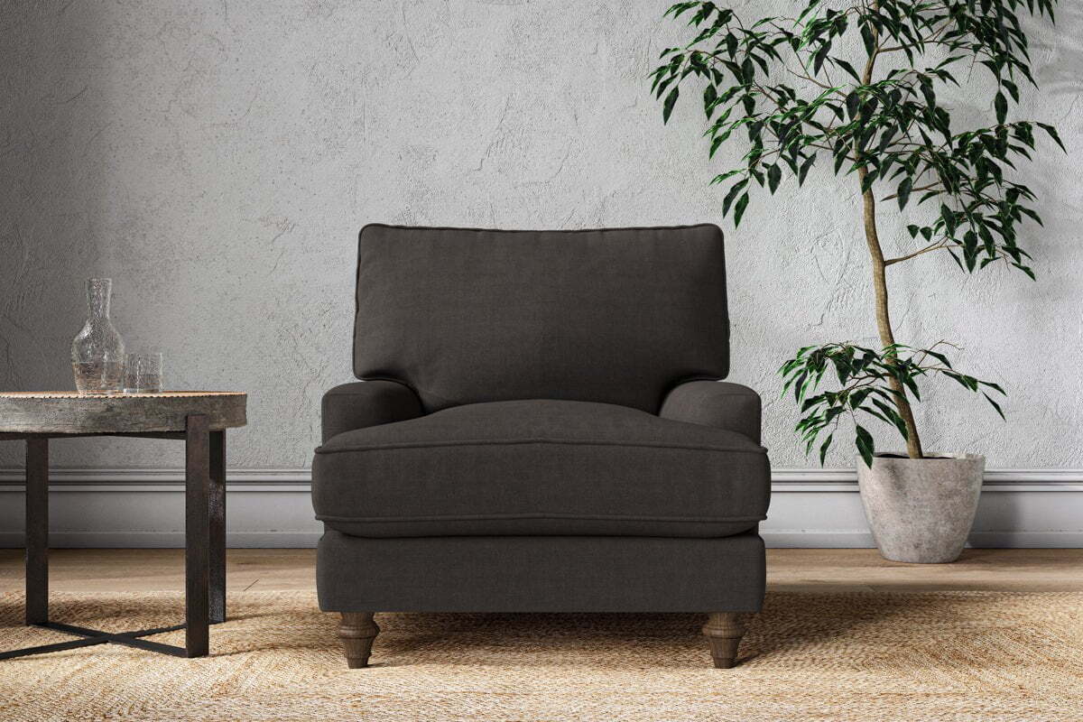 Marri Armchair - Brera Linen Espresso