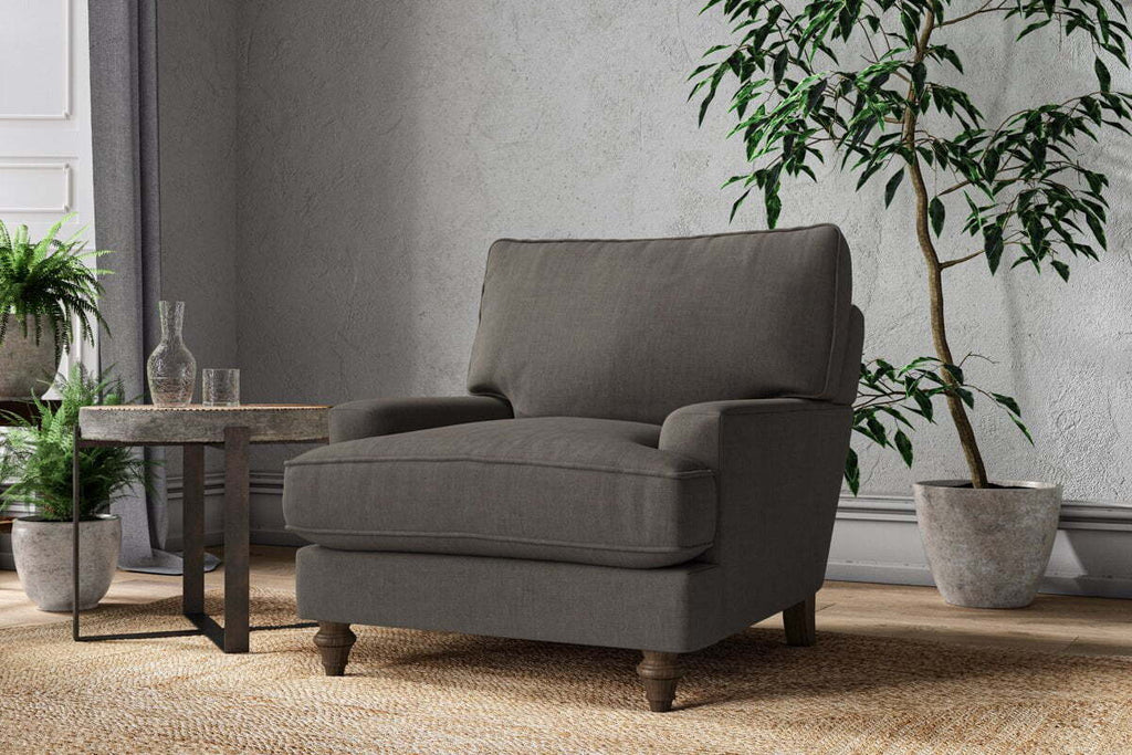Marri Armchair - Brera Linen Granite