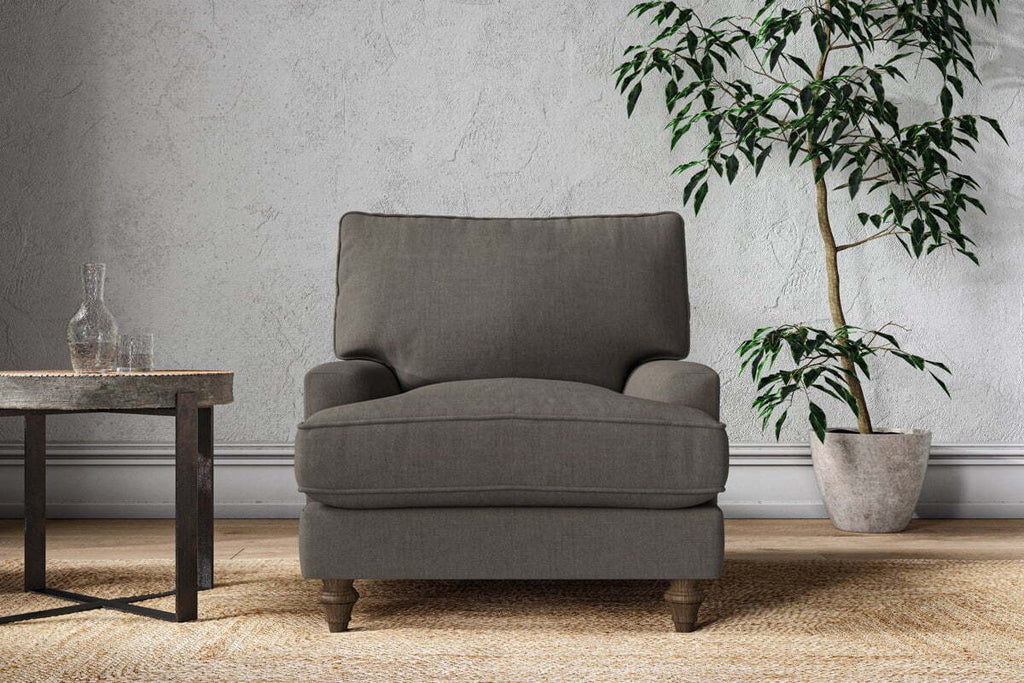 Marri Armchair - Brera Linen Granite