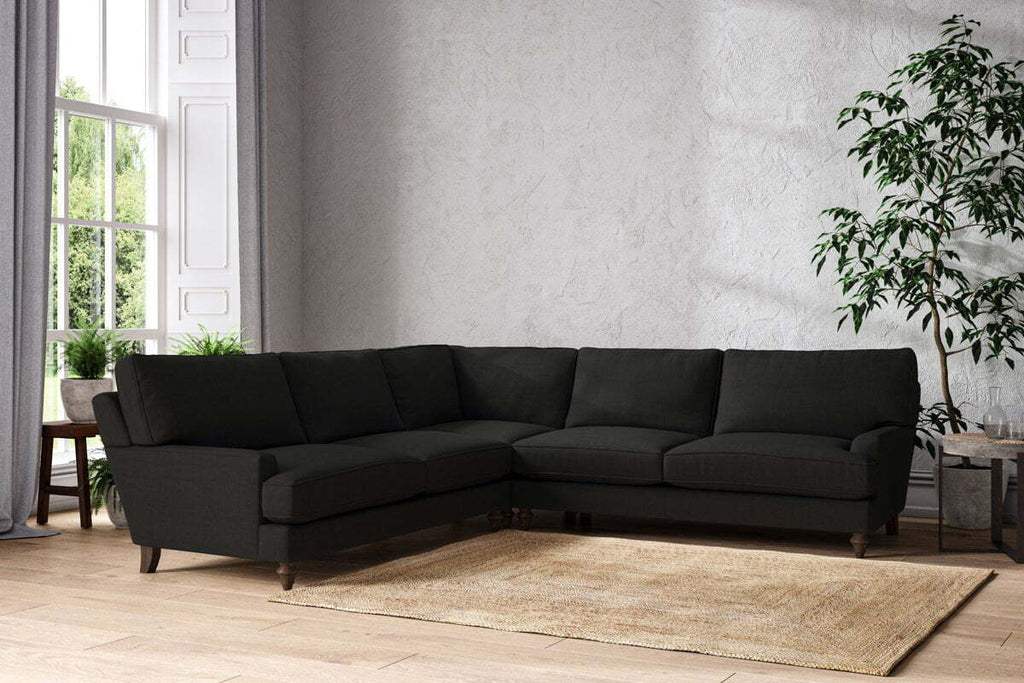 Marri Grand Corner Sofa - Brera Linen Charcoal