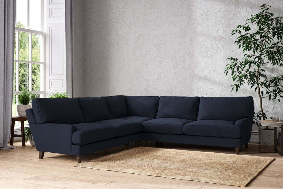Marri Grand Corner Sofa - Brera Linen Indigo