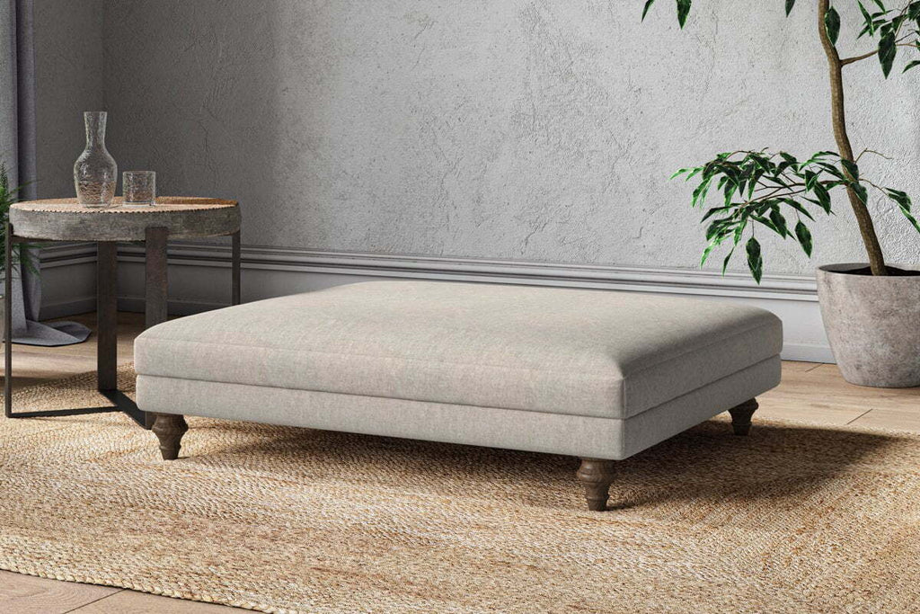 Marri Grand Footstool - Brera Linen Natural