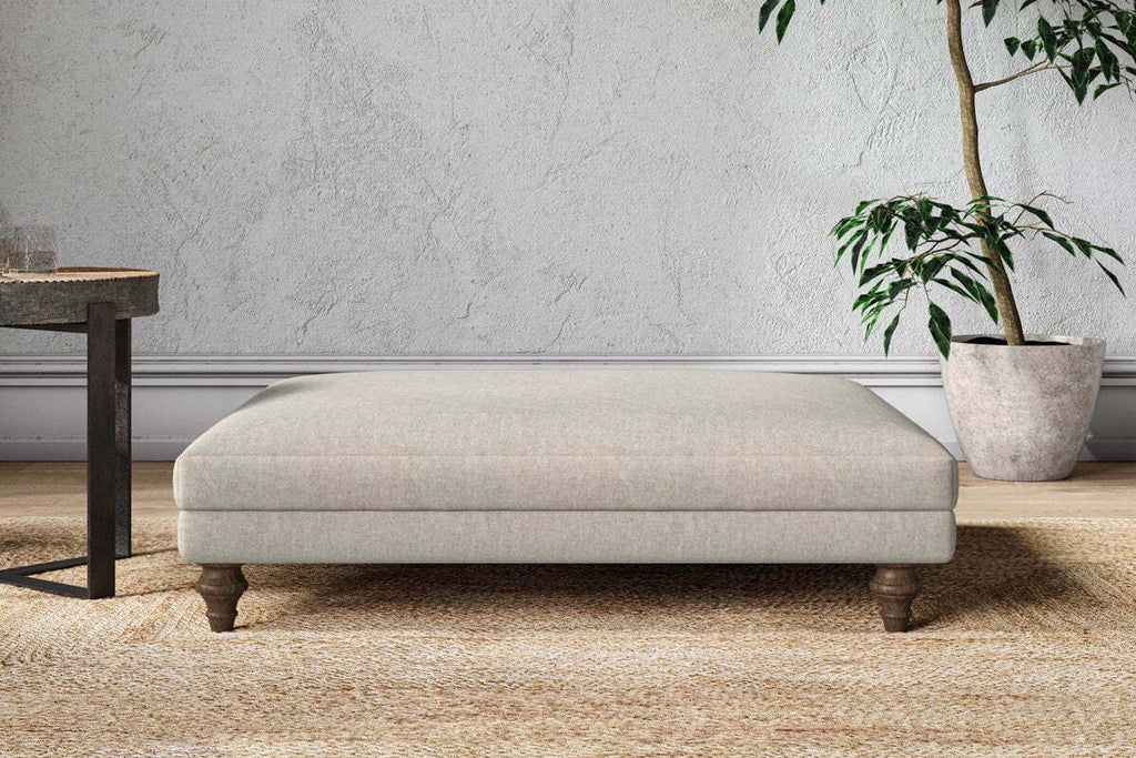 Marri Grand Footstool - Brera Linen Natural