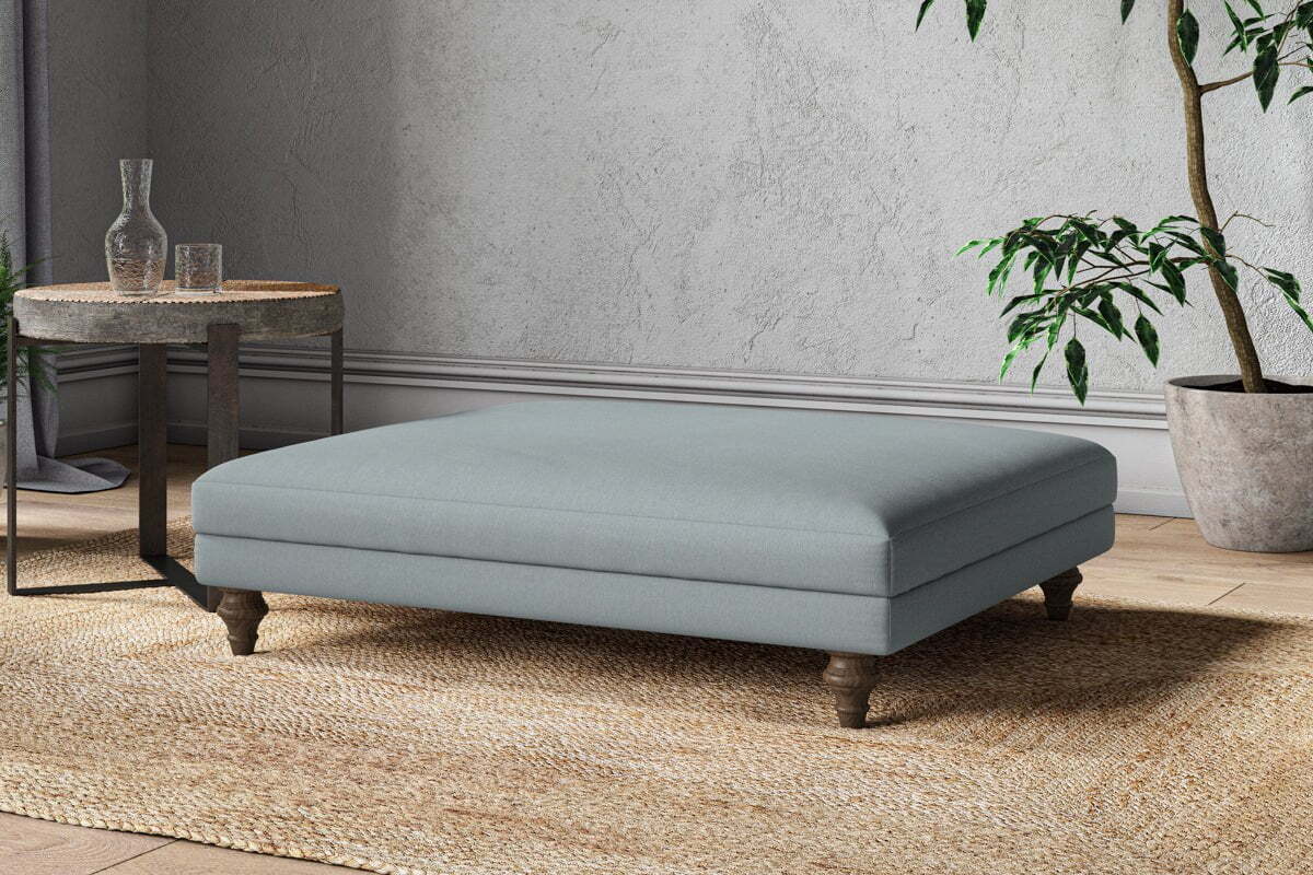 Marri Grand Footstool - Recycled Cotton Horizon